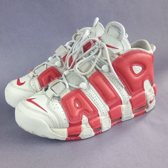 Nike Air More Uptempo Varsity Red Athletic Shoes 414962-100 - Picture 11 of 14